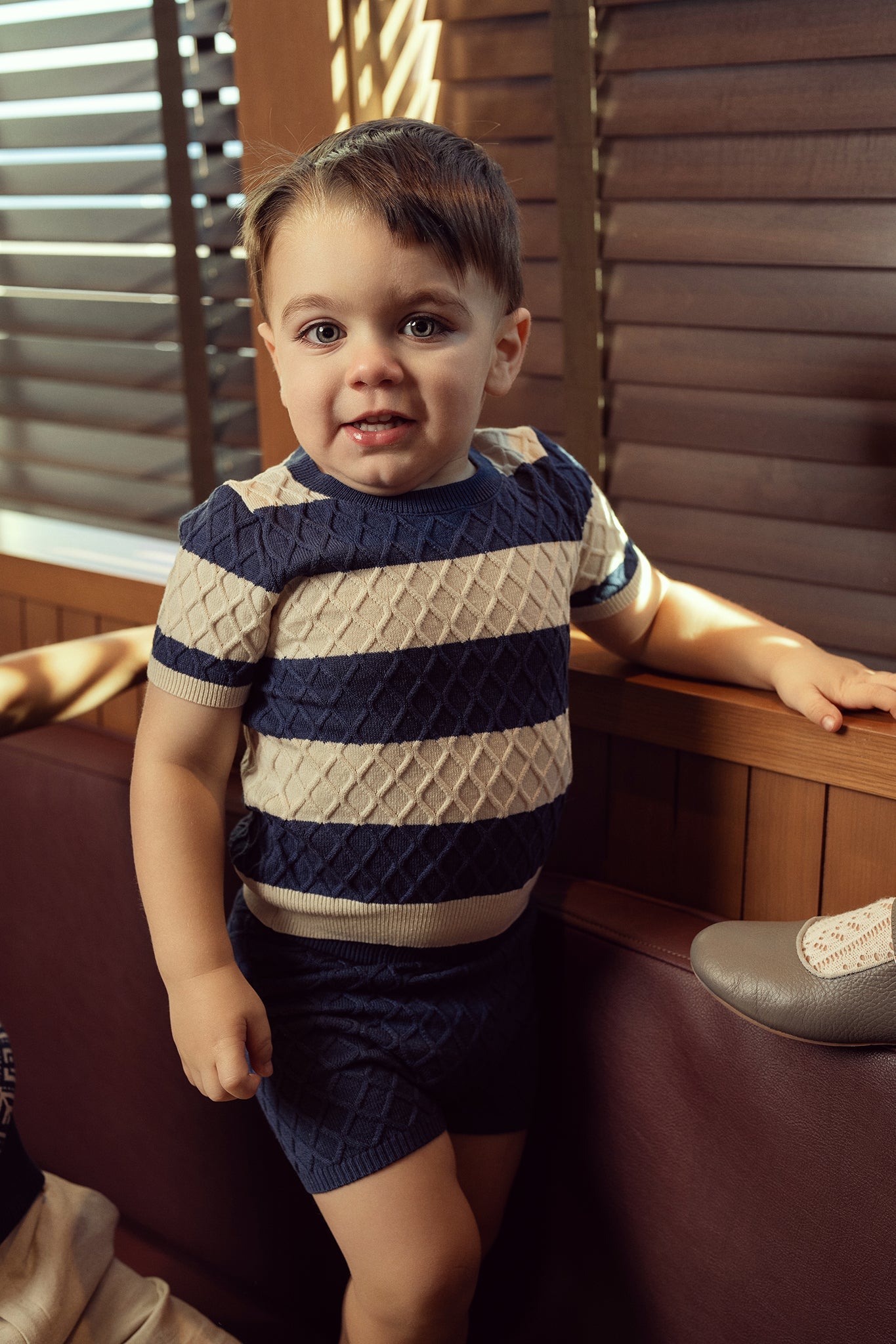 Honeycomb Stripe 2Pc Set