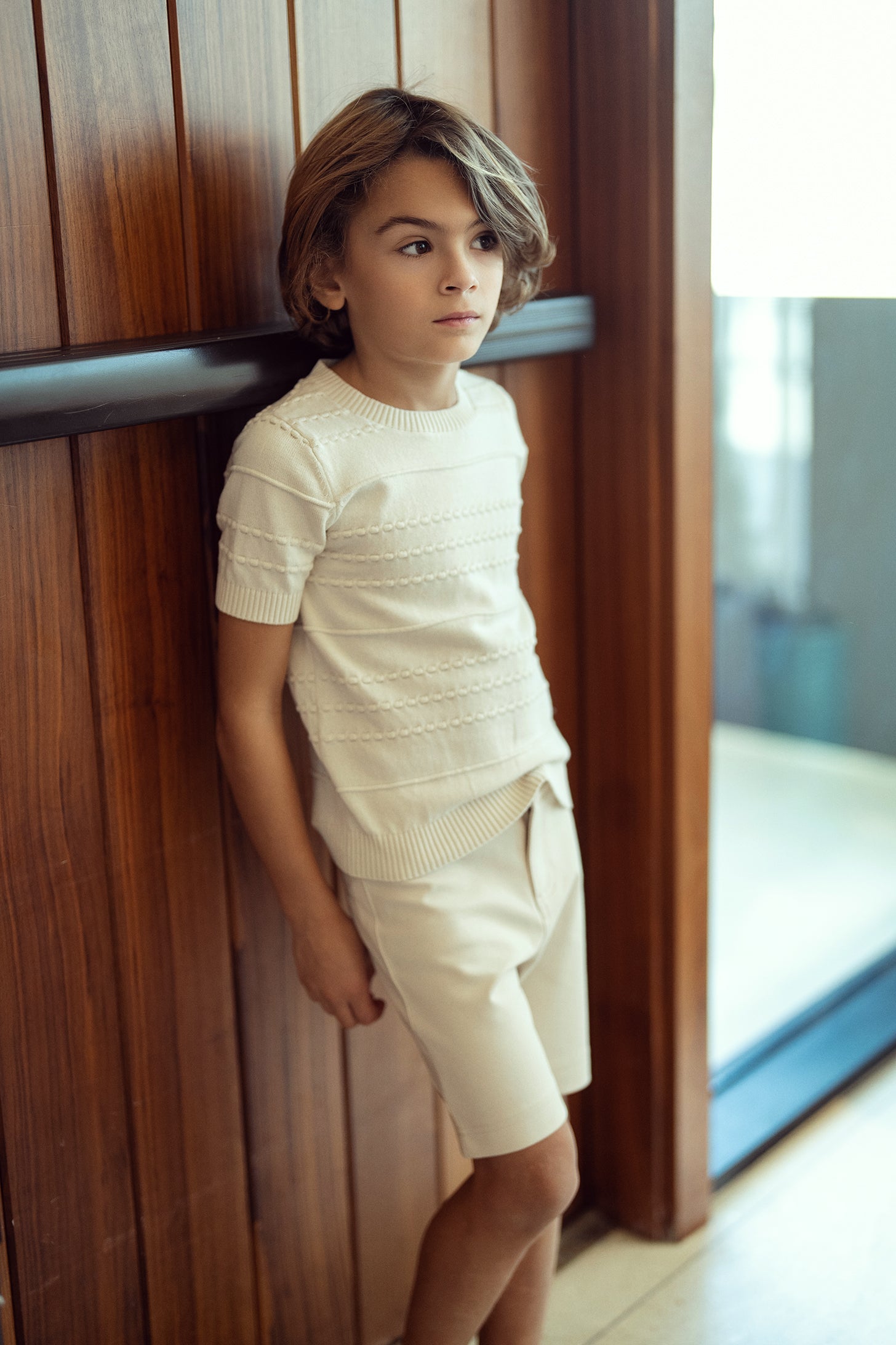 Stripe Knit Textured Sweater