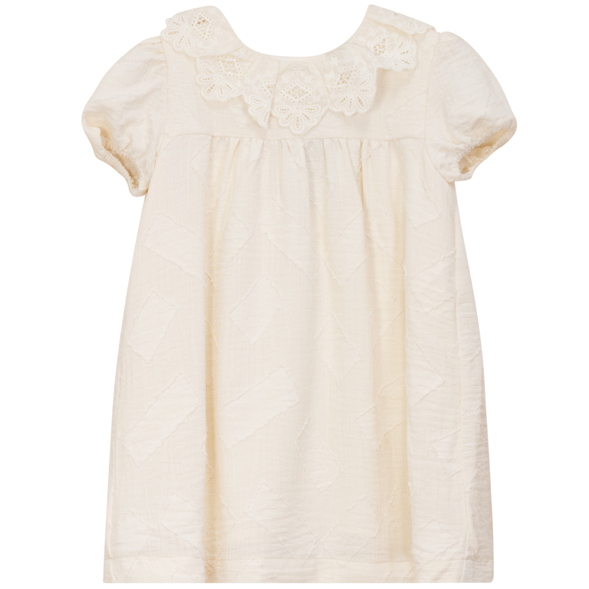 Rectangle Textured Dress Dark Almond