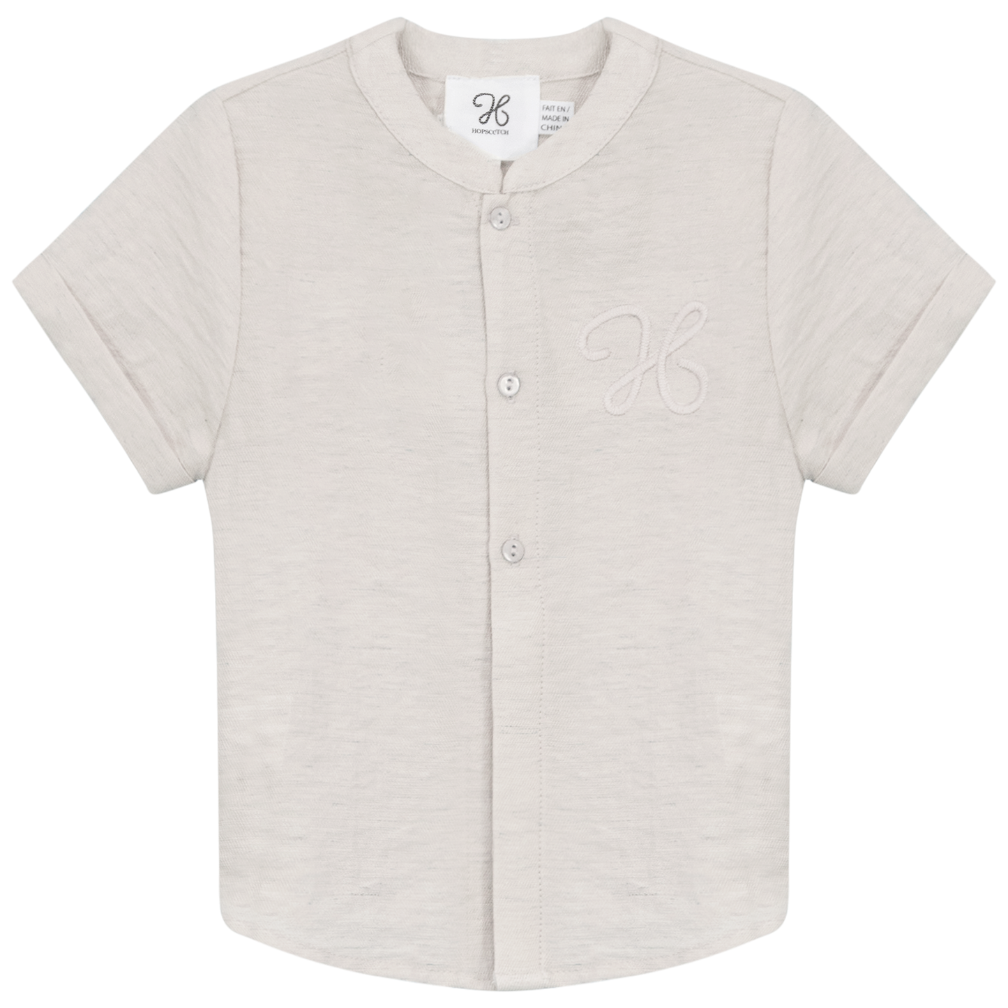 Woven Crinkle Shirt Dark Almond