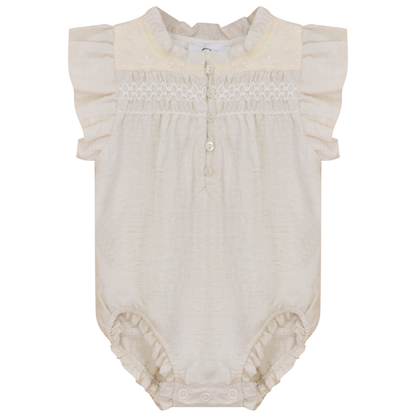 Woven Crinkle Bubble Dark Almond