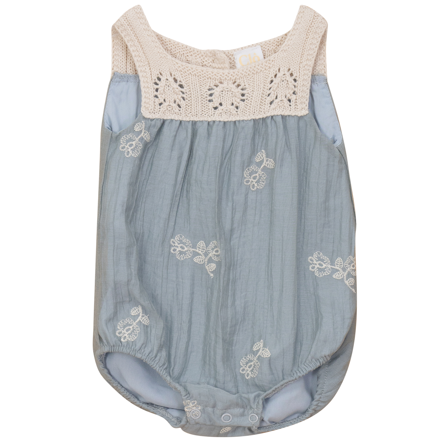 Woven Crinkle Bubble Blue