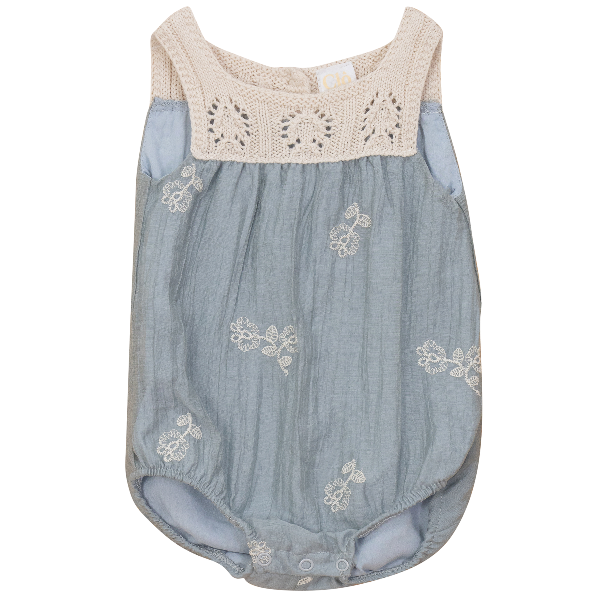 Woven Crinkle Bubble Blue