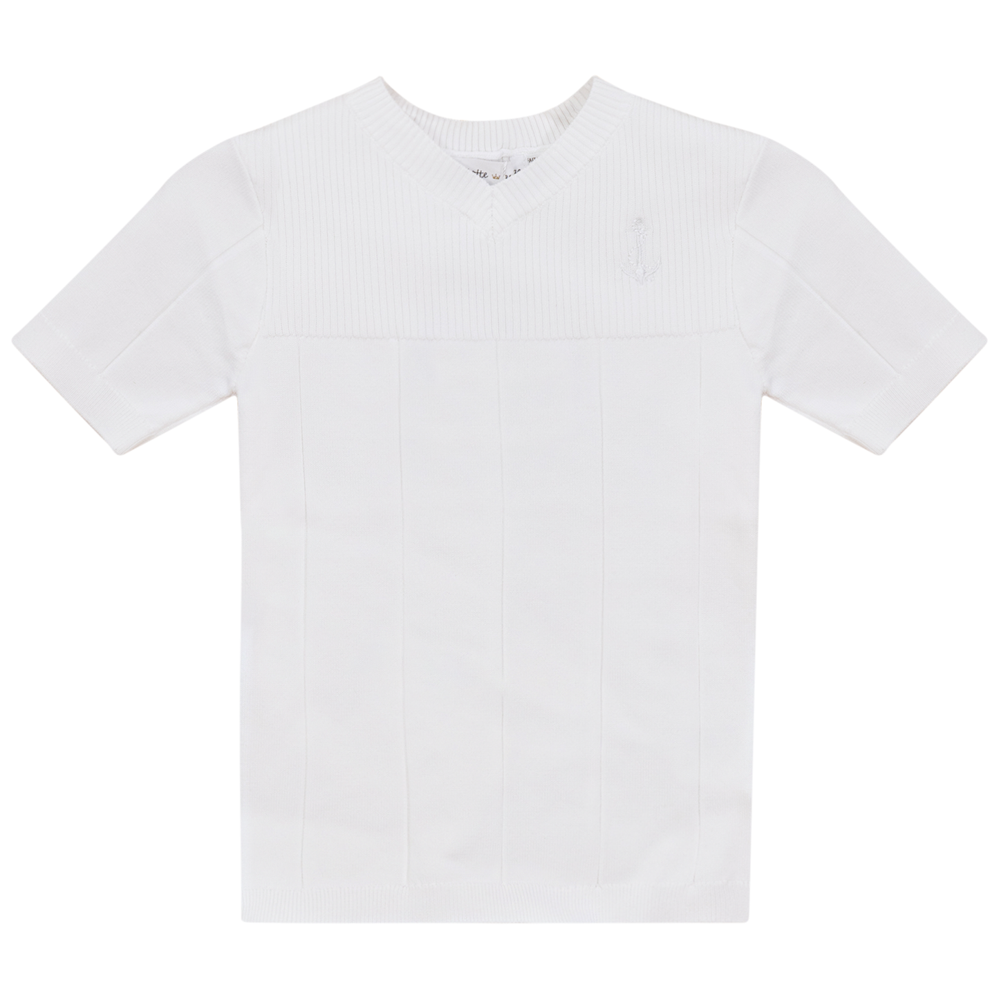 Anchor Embroidered Tshirt White