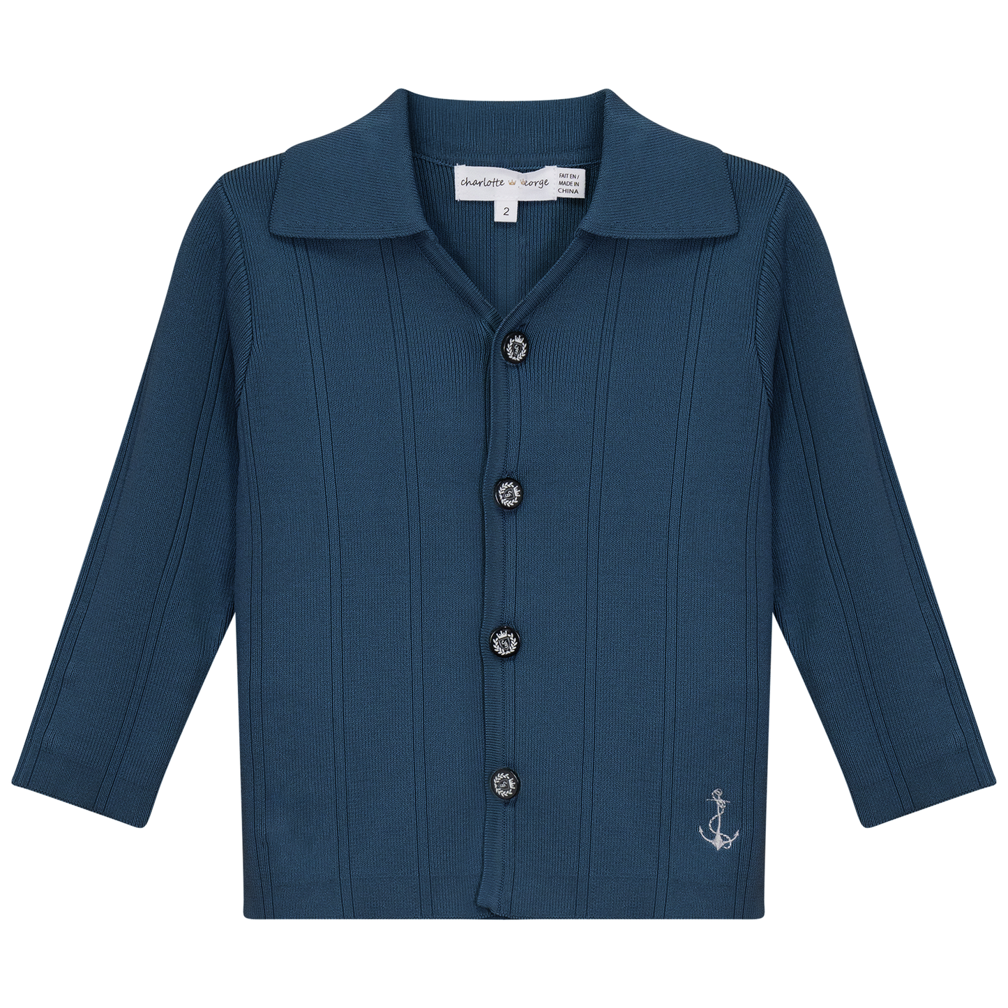 Anchor Embroidered Jacket Sapphire