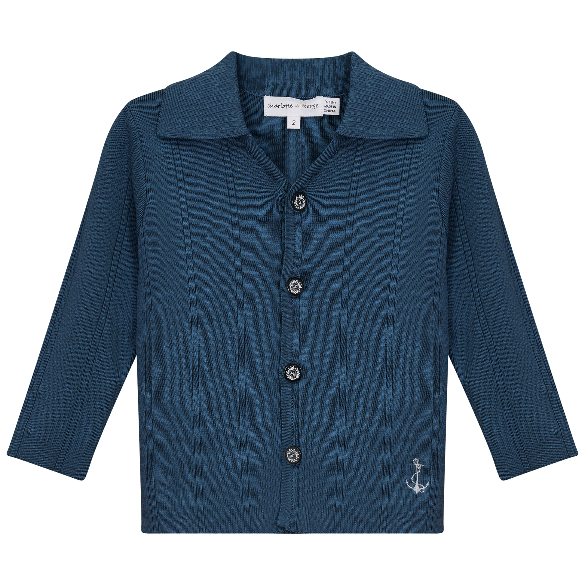 Anchor Embroidered Jacket Sapphire