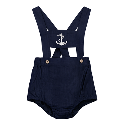 Anchor Embroidered Overall Navy