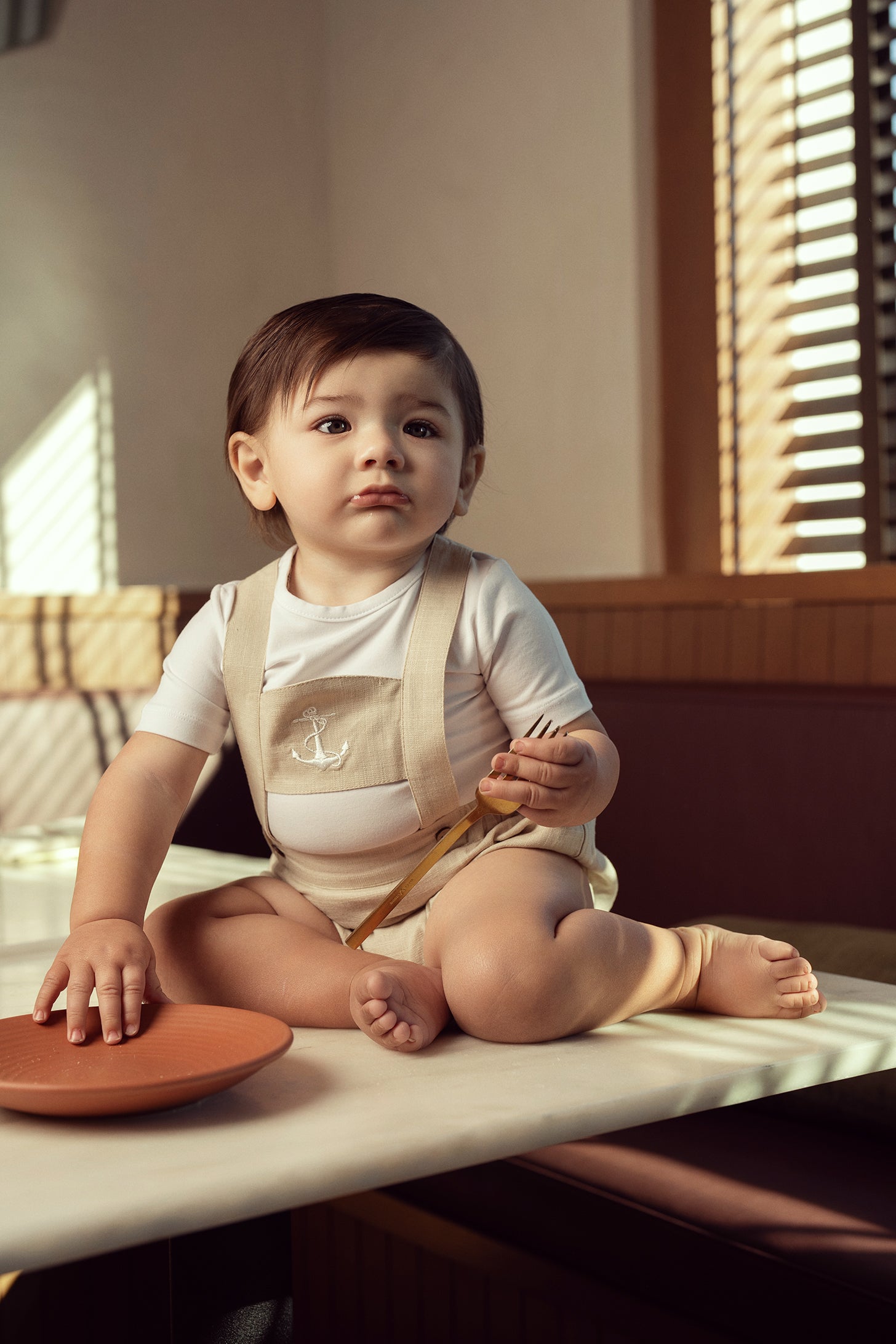 Anchor Embroidered Overall