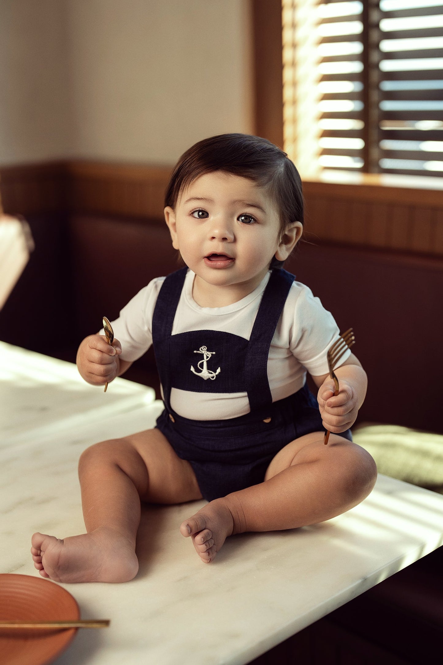 Anchor Embroidered Overall