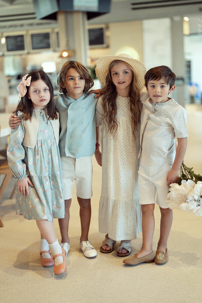 Maxi Dress with Lace Trim