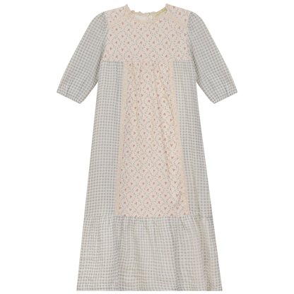 Maxi Dress with Lace Trim