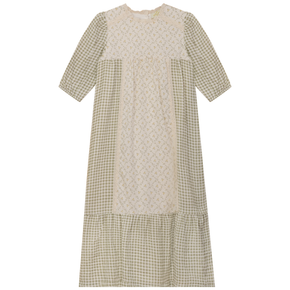 Maxi Dress with Lace Trim