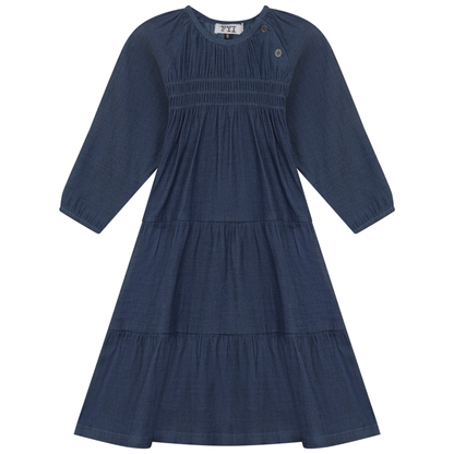 Denim Tiered Dress