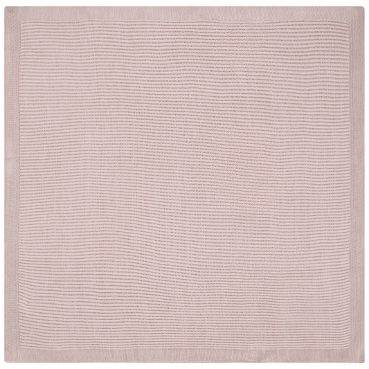 Knit Stitch Blanket Pink One Size