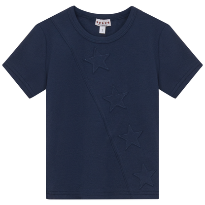 Stars Applique Tshirt Navy