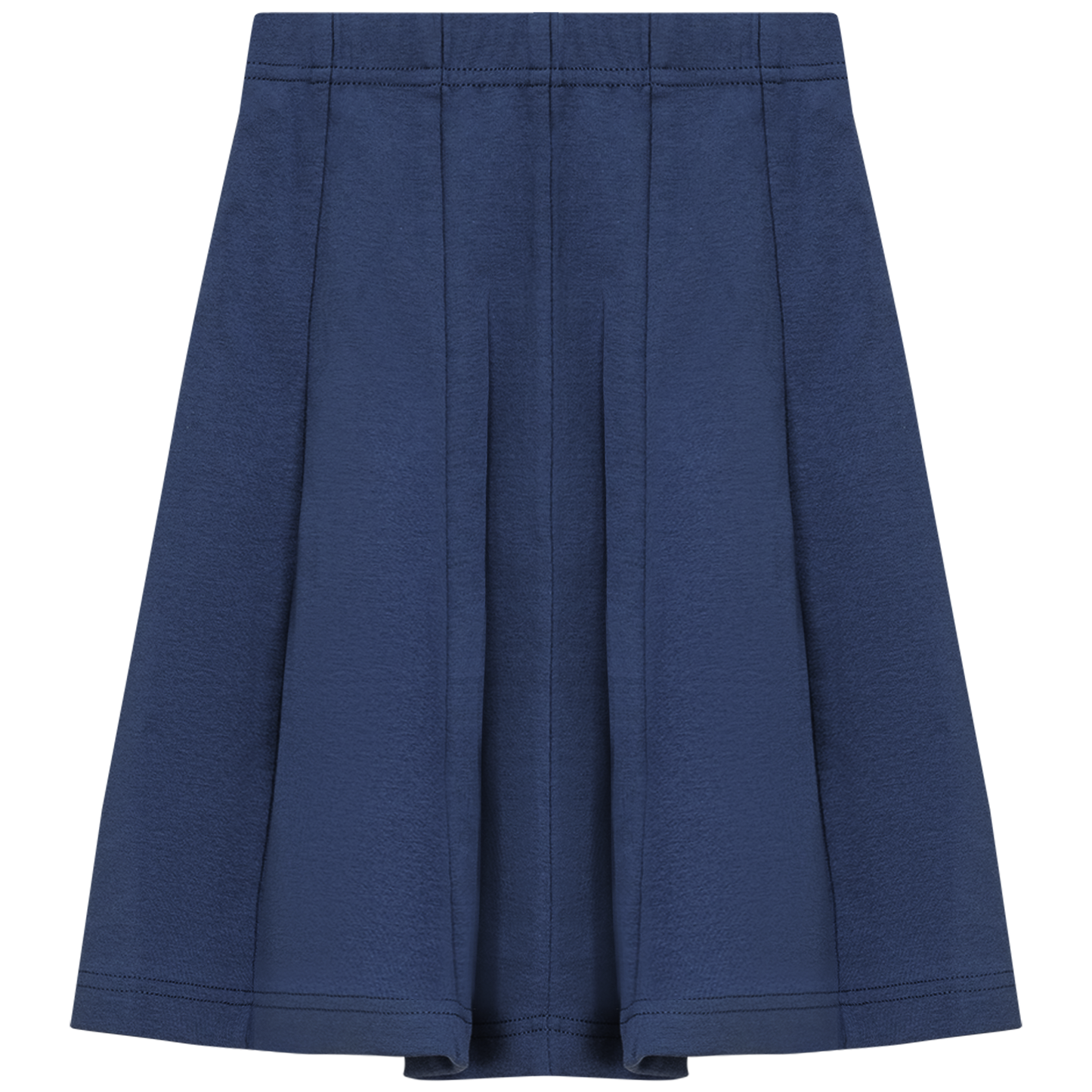 Ribbed Short Panel Skirt Navy