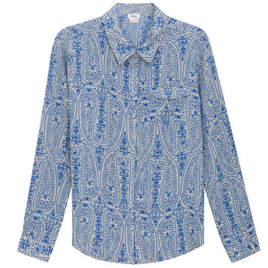 Paisley Print Shirt Royal