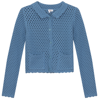 Crochet Cardigan Blue