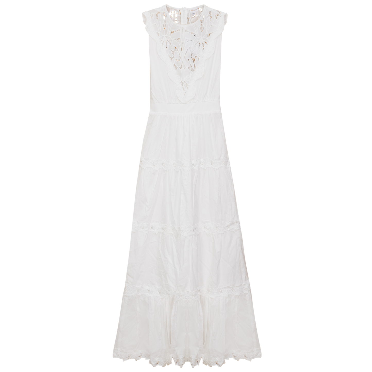 Midi Woven Jumper White