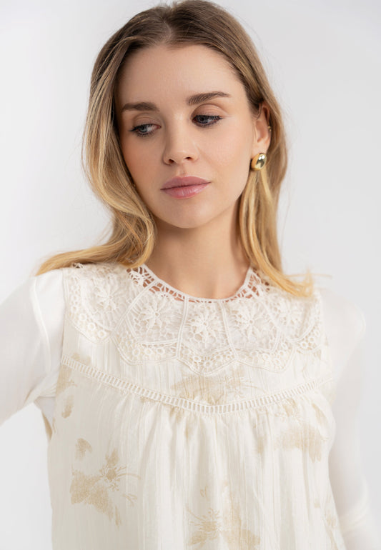 Crochet Lace Midi Jumper