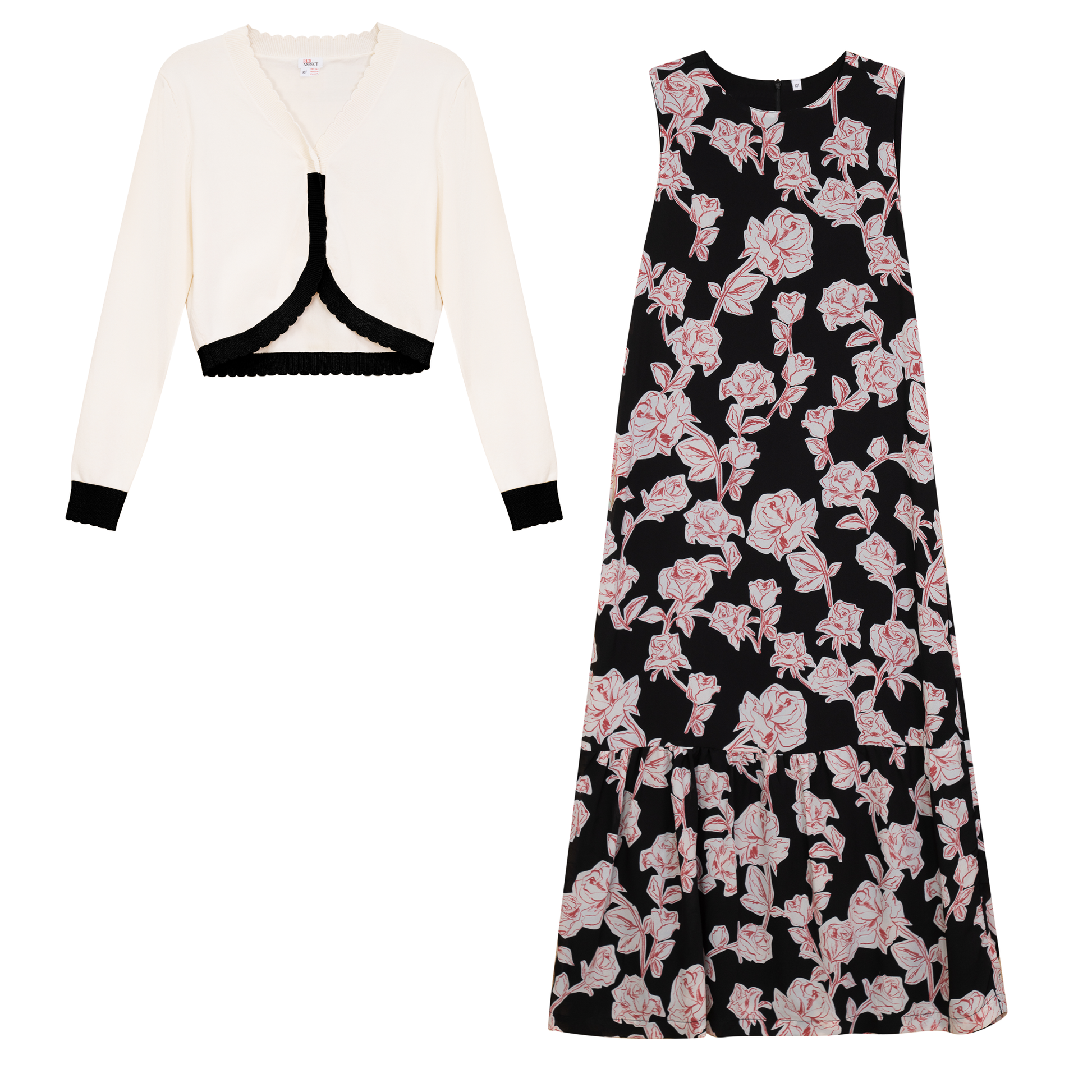 Jumper Set with Cardigan Hot Pink