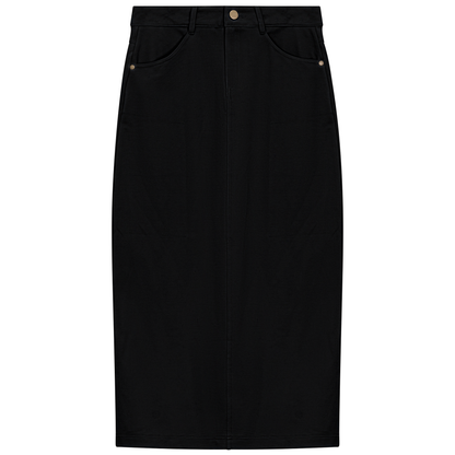 Ponte Midi Skirt Black