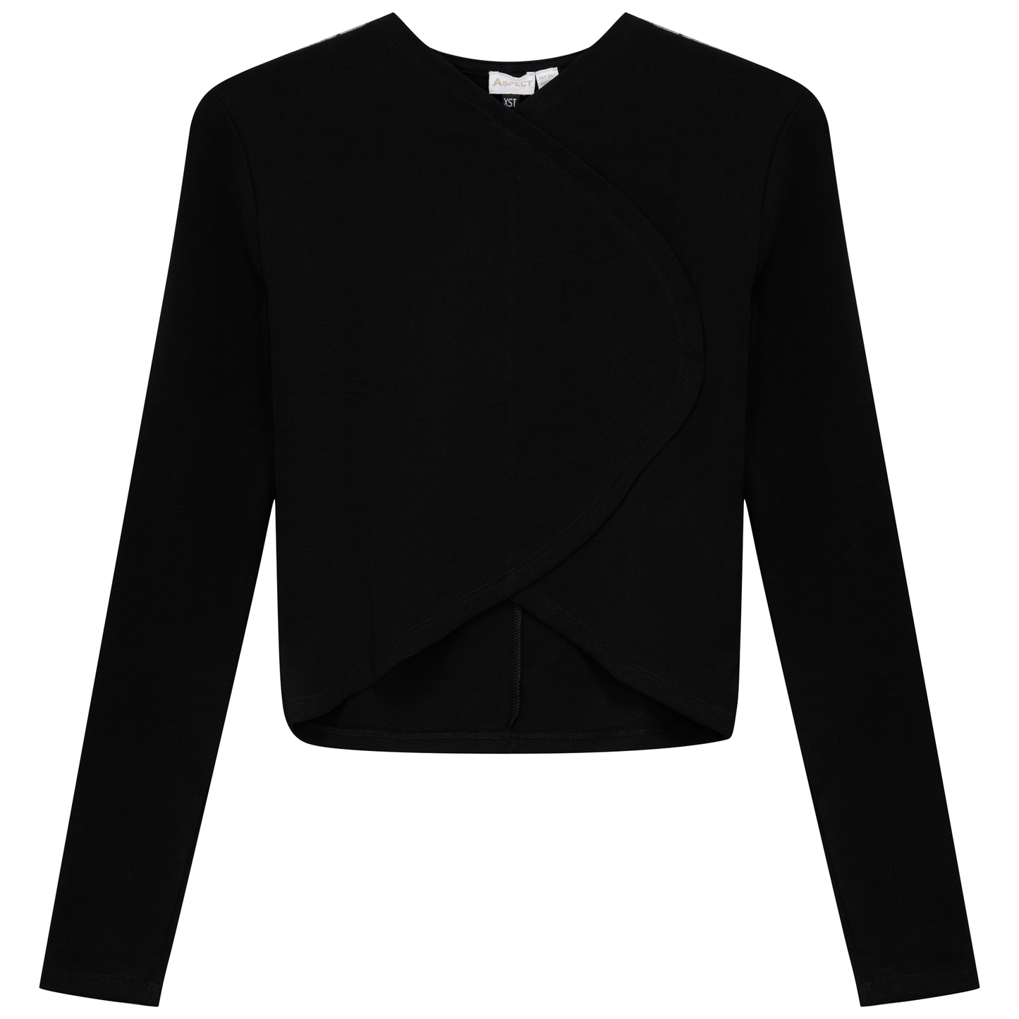 Cropped Rib Top Black