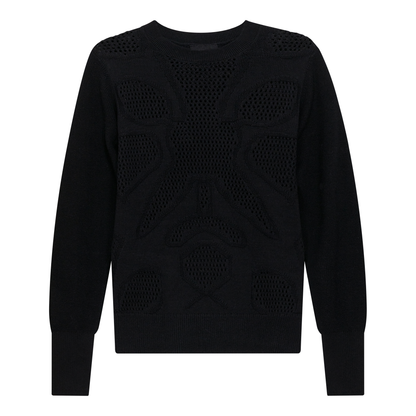 Maternity Knitted Boucle Sweater Black