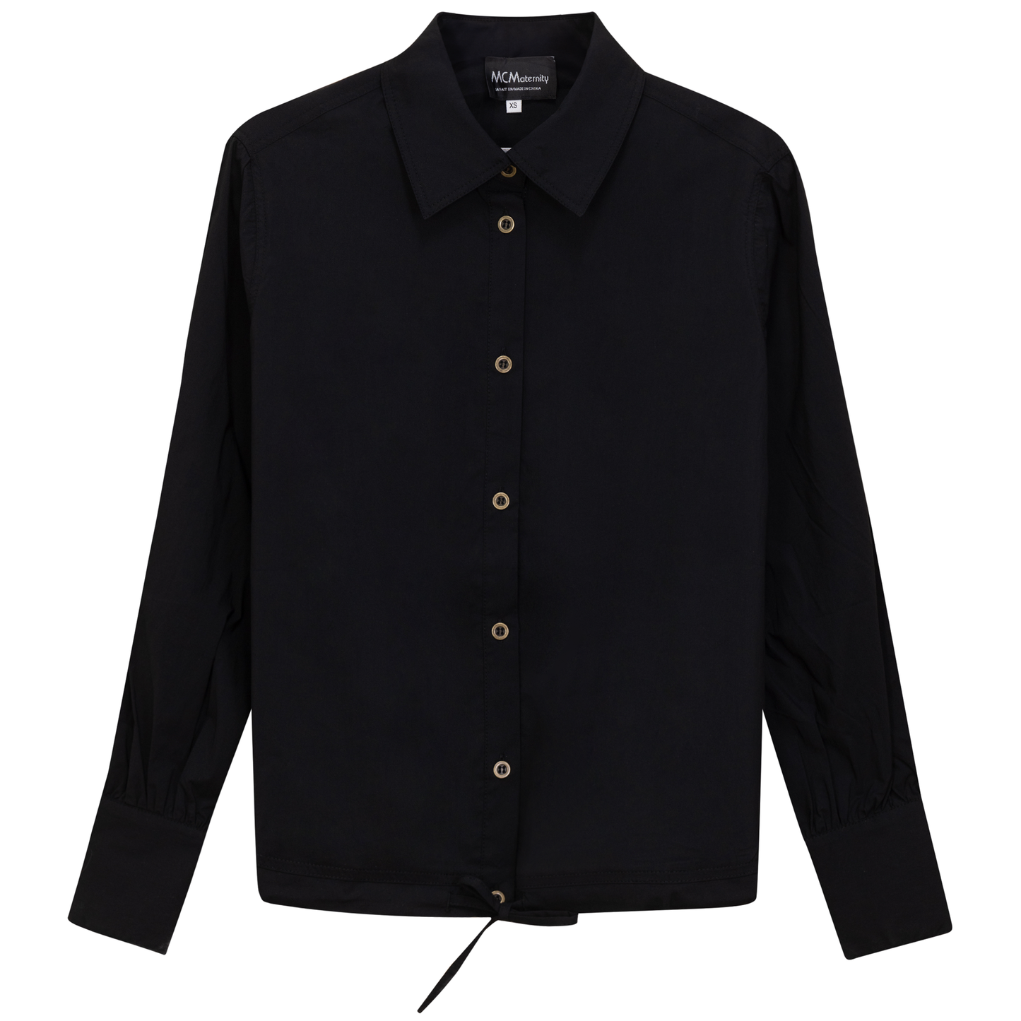 Maternity Cotton Bungee Blouse Black