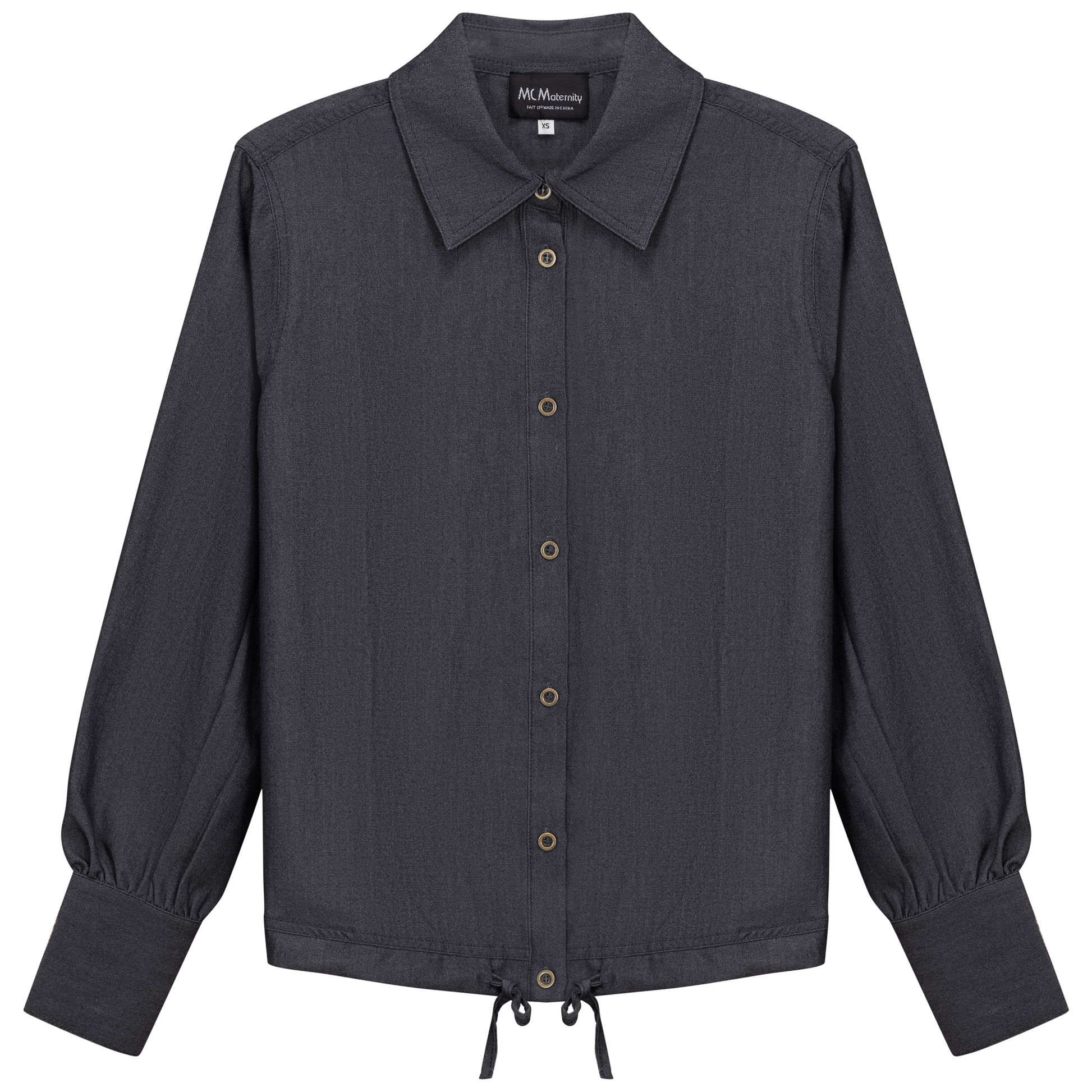 Maternity Denim Bungee Blouse