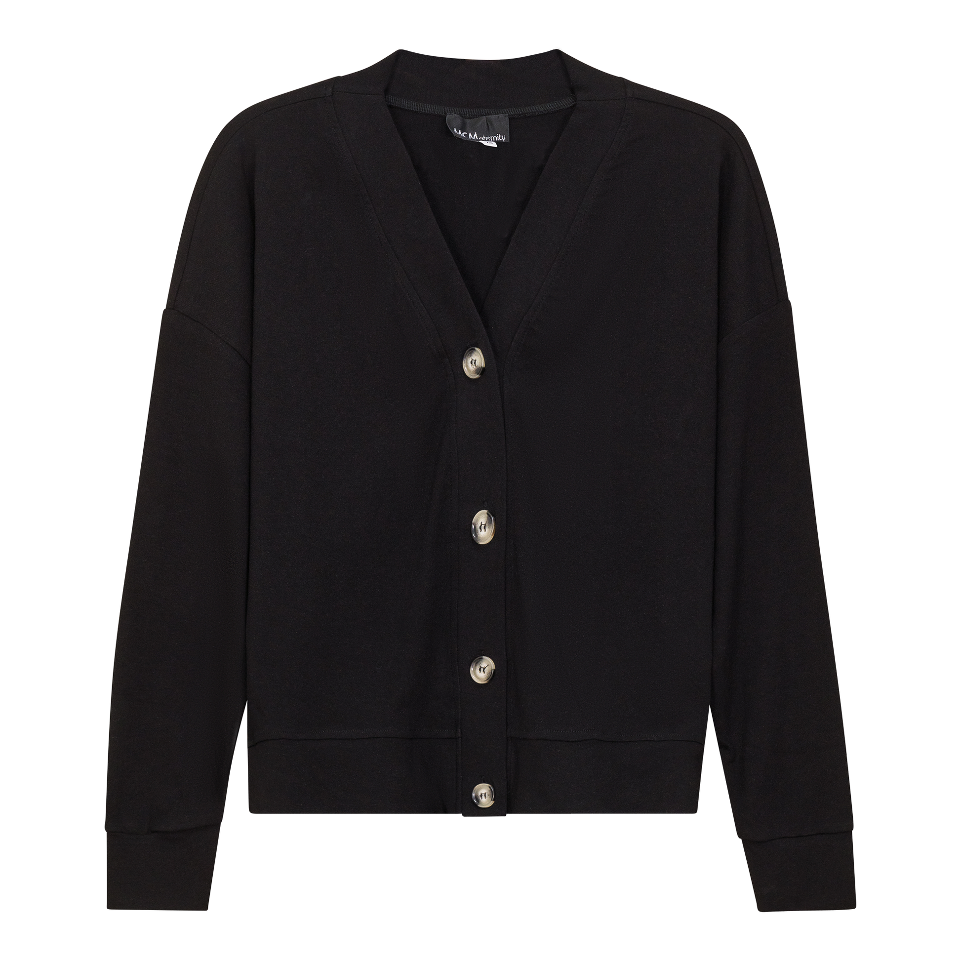 Maternity Drop Shoulder Cardigan Black