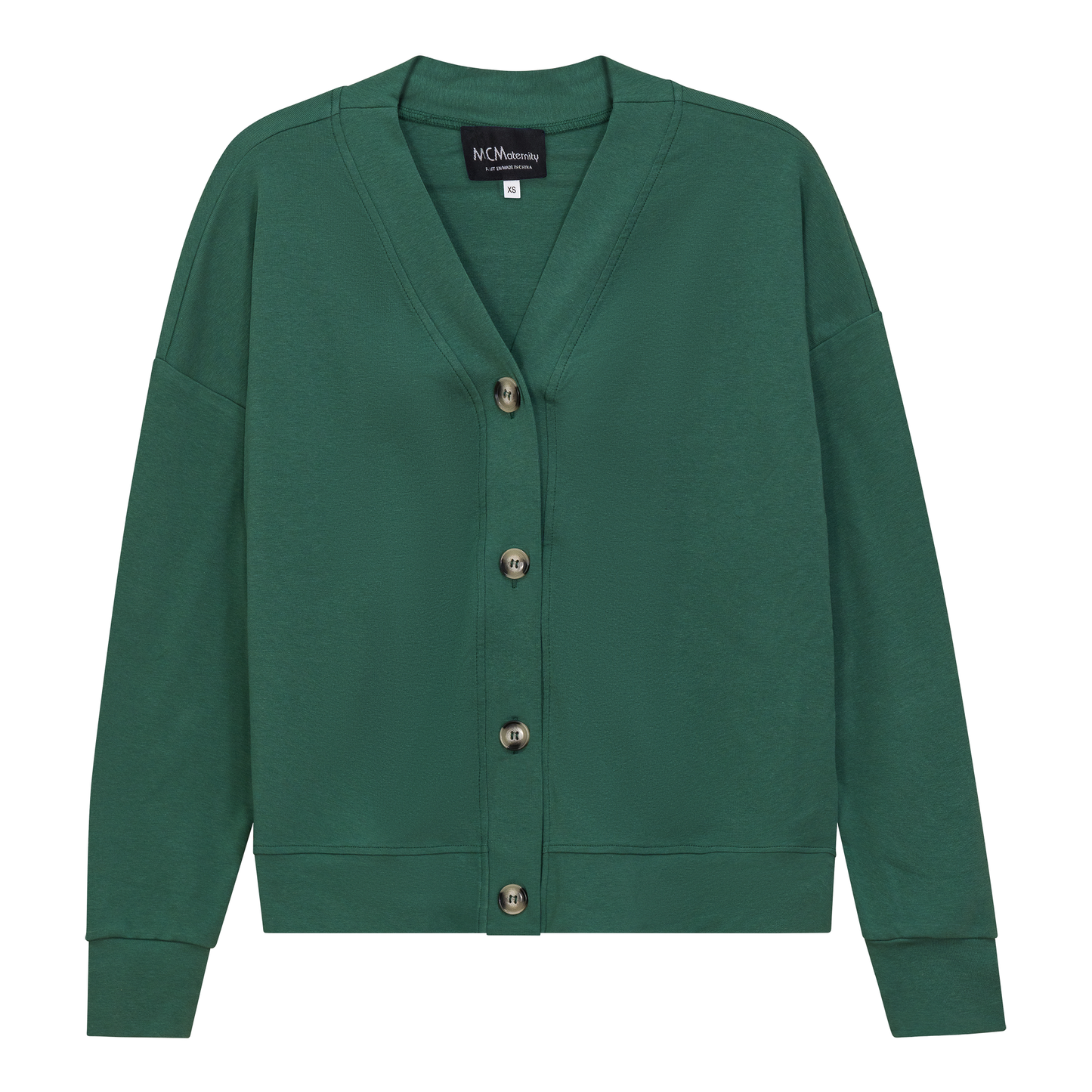 Maternity Drop Shoulder Cardigan Dark Mint