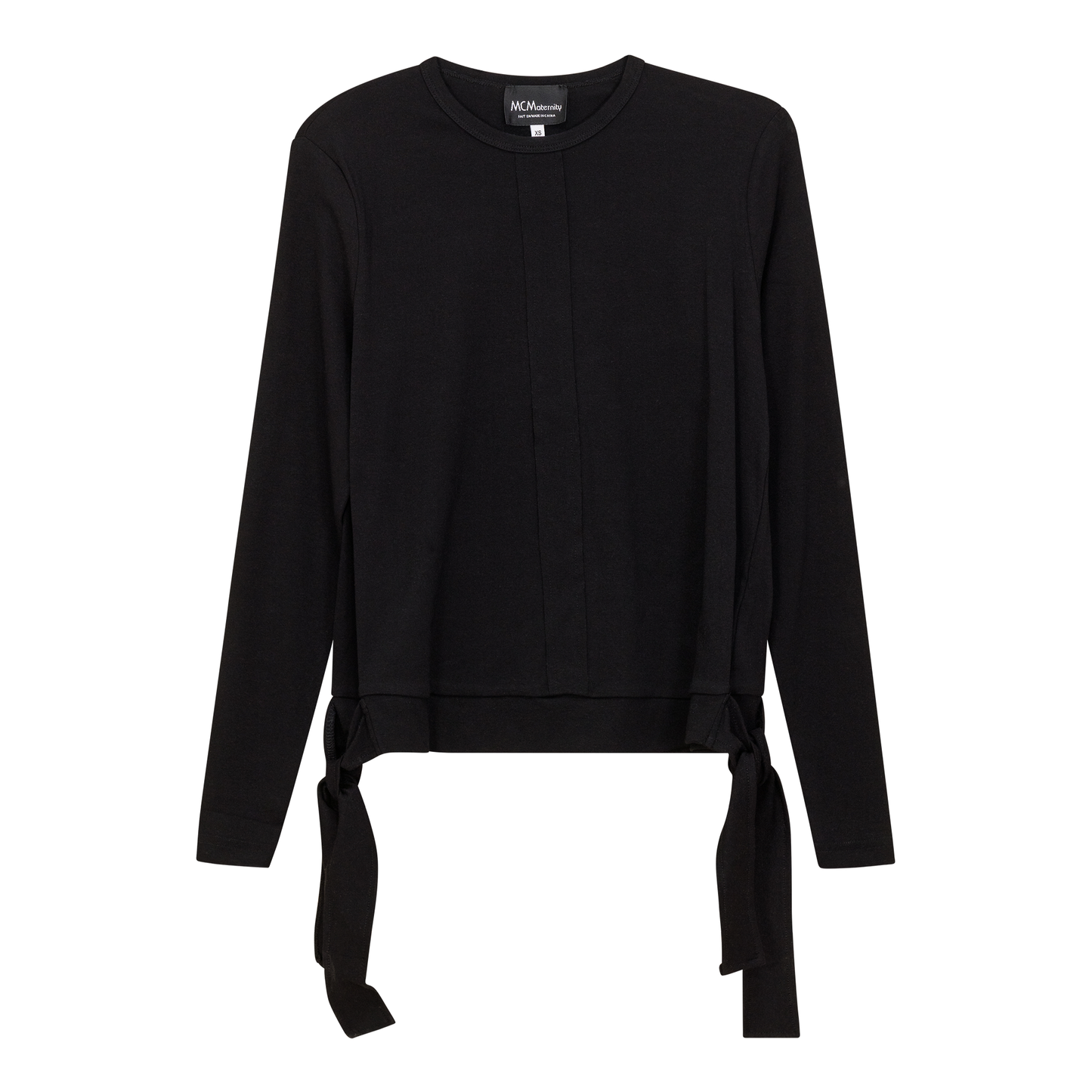 Maternity Wrap Look Tee Black