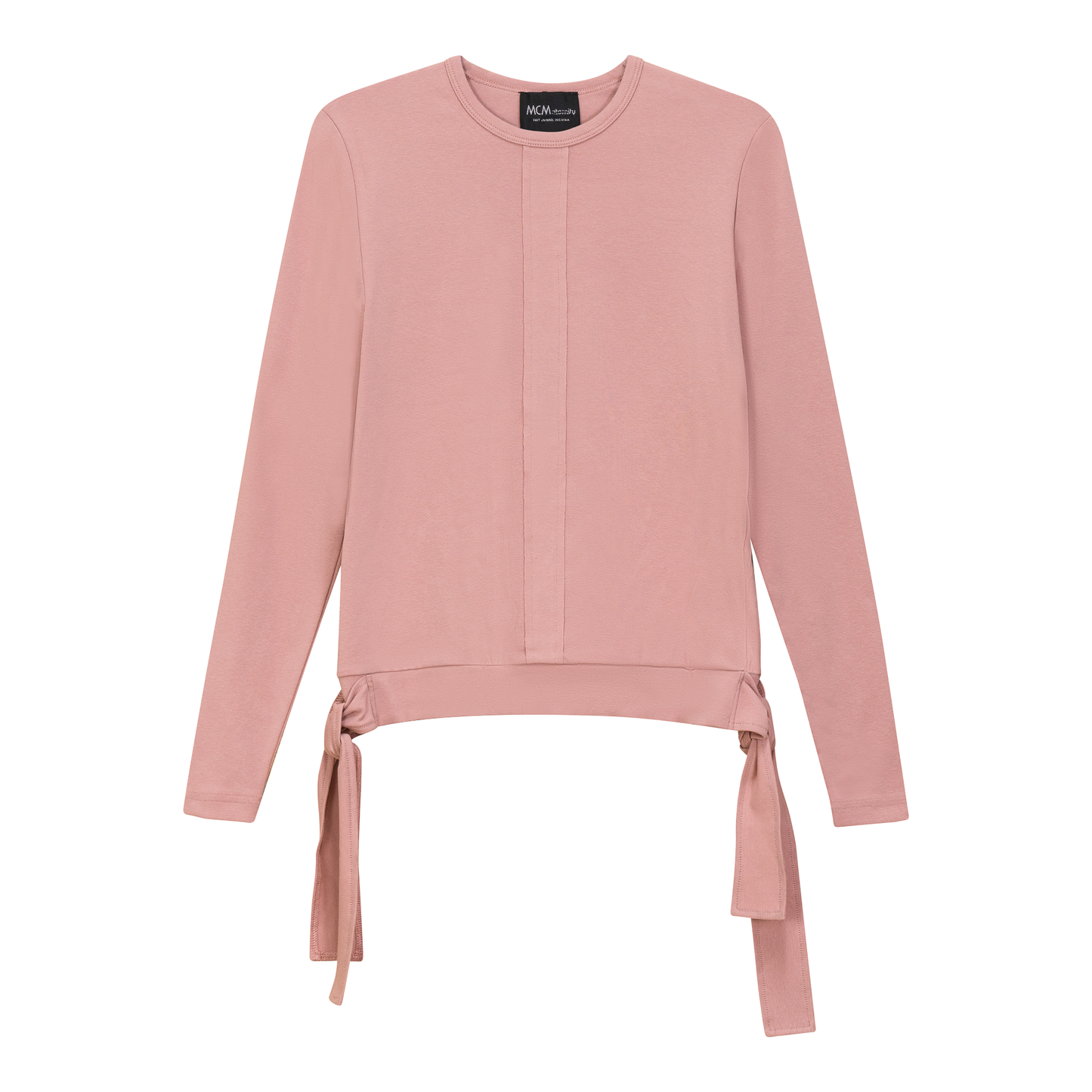 Maternity Wrap Look Tee Dusty Pink