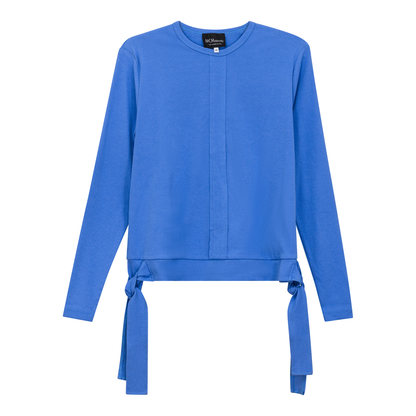 Maternity Wrap Look Tee Light Sapphire