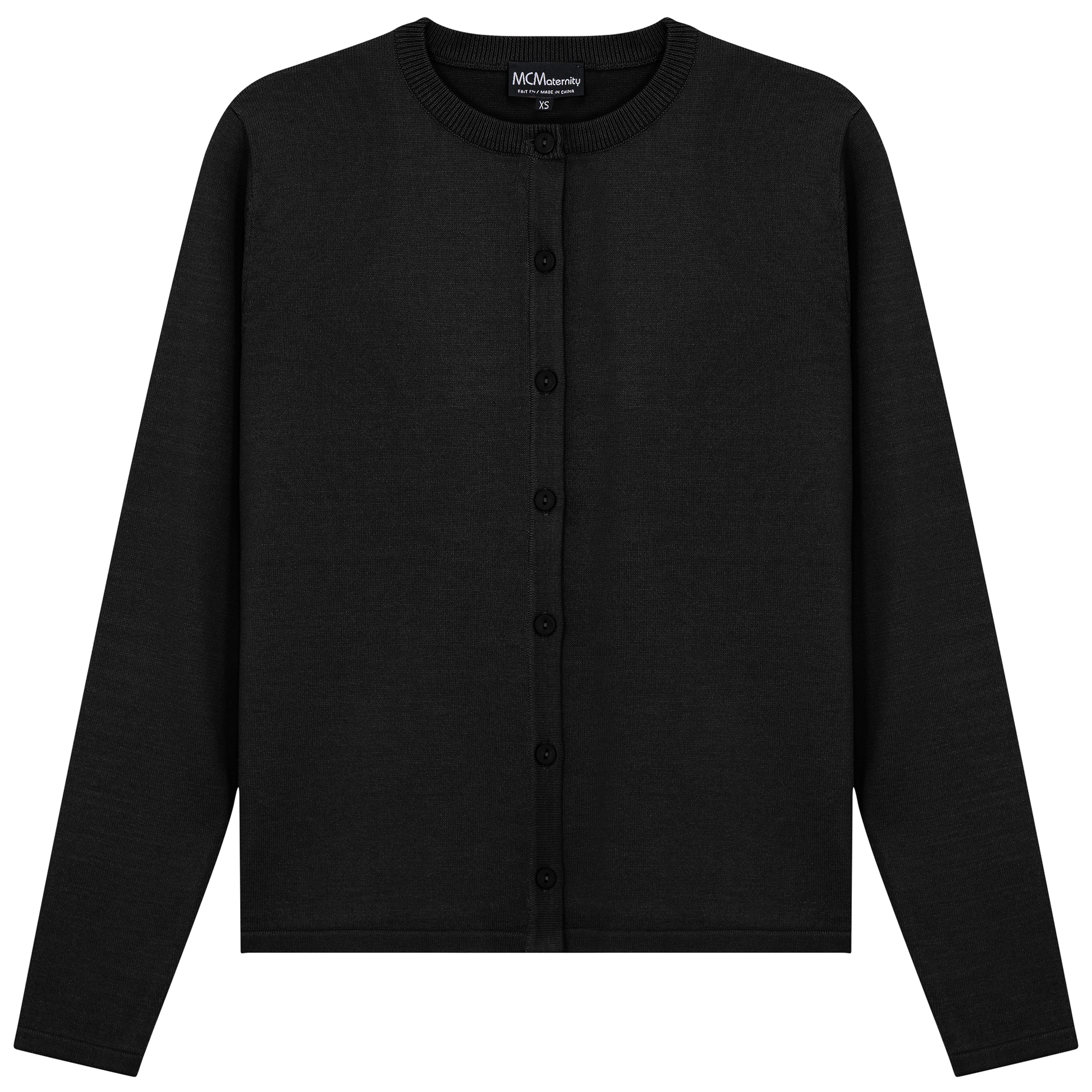 Maternity Knit Cardigan Black