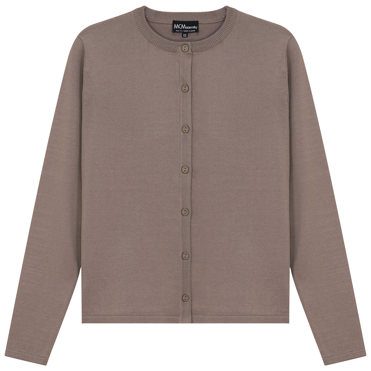 Maternity Knit Cardigan Stone