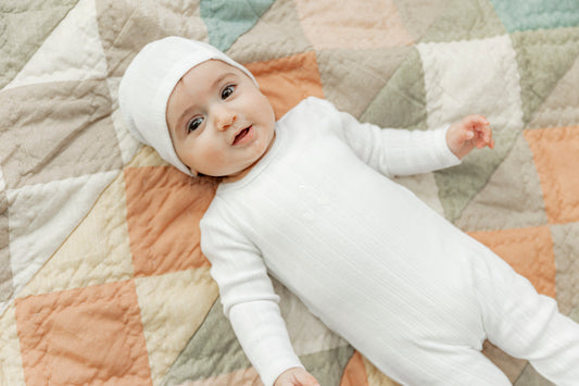 Embroidered Cherry Onesie with Hat