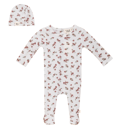 Floral Delight Onesie Set Rose