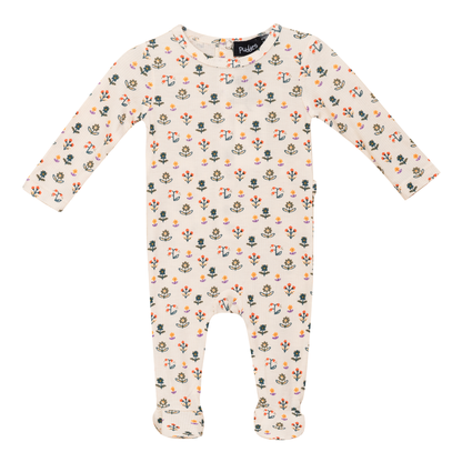 Floral Blossom Onesie Beige 3 Months