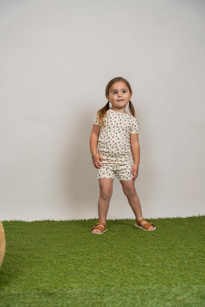 Floral Blossom Shorts Set