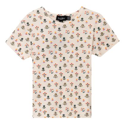 Floral Blossom Tshirt Beige