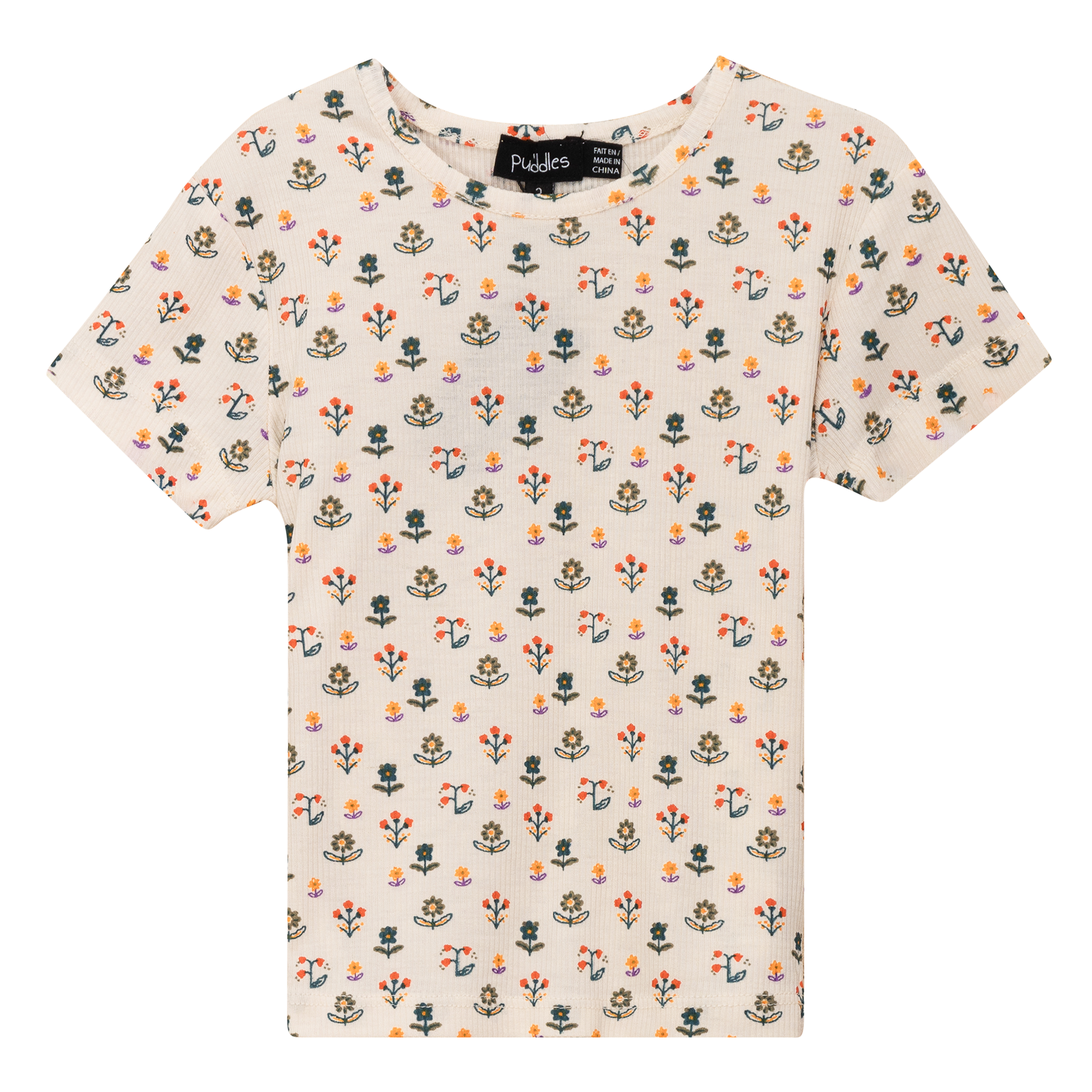 Floral Blossom Tshirt Beige