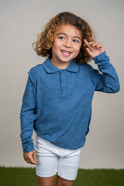 Distressed Long Polo