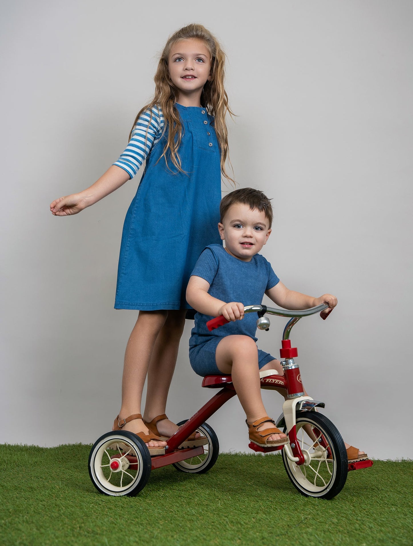 Distressed Shorts Set