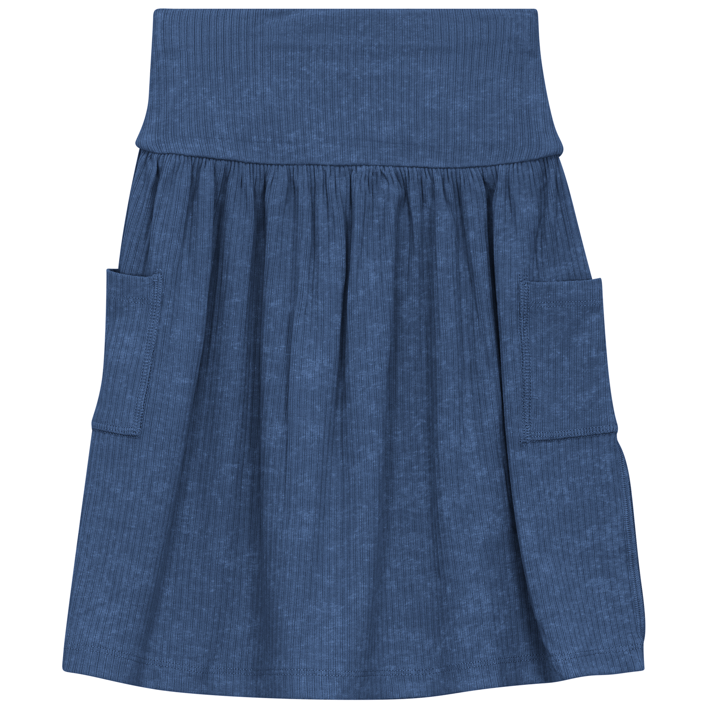 Distressed Skirt Dark Denim