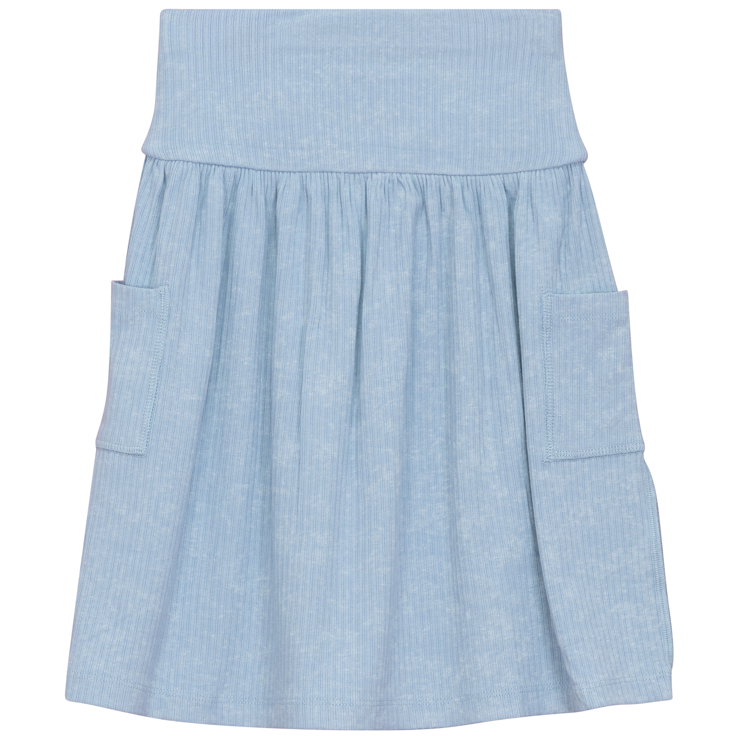 Distressed Skirt Dusty Blue