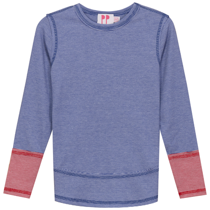 Mini Stripped Top Blue