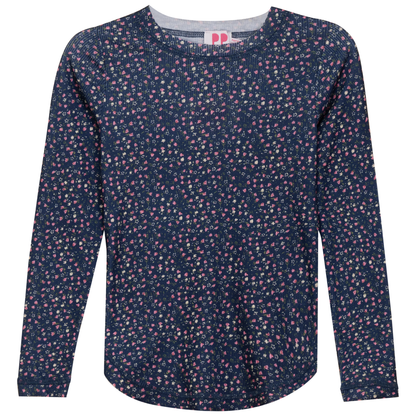 Floral Printed T-Shirt Navy