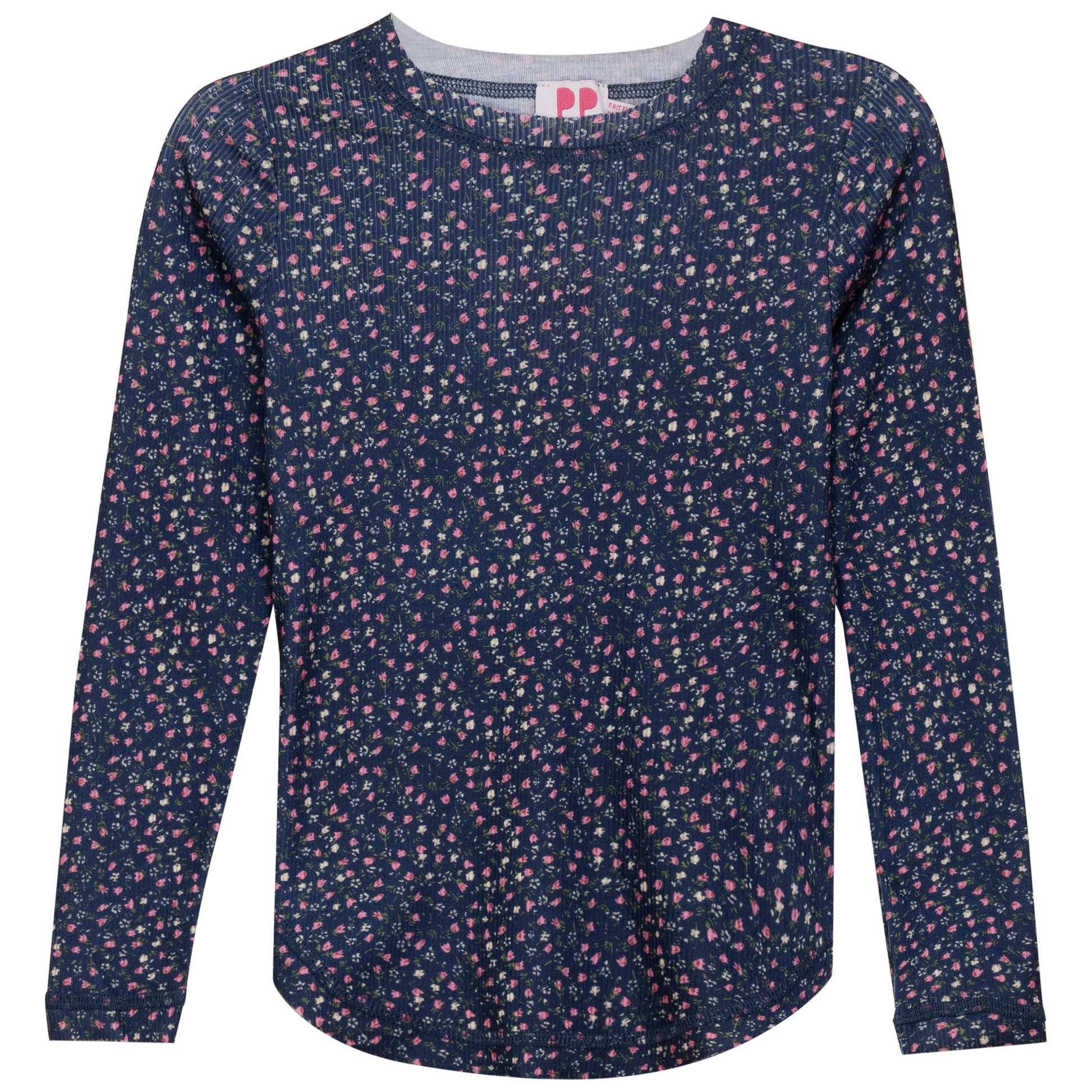 Floral Printed T-Shirt Navy